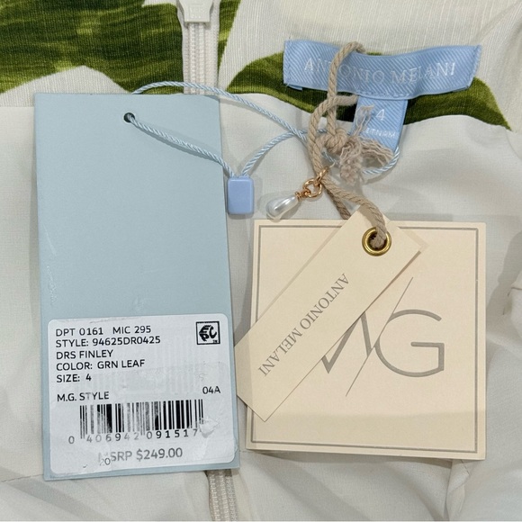 Antonio Melani M.G. Style Finley Linen Blend Sweetheart Neck Maxi Dress NWT $249 - Picture 11 of 16